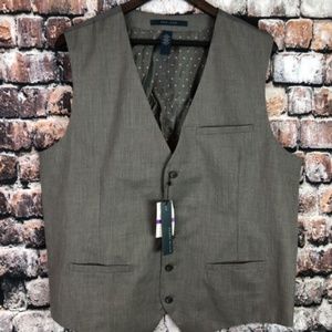 $80 PERRY ELLIS SUIT VEST NEW Men's XXL Dark Gray